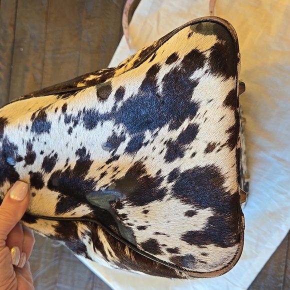 Cowhide Pony Hair REPURPOSED LV Satchel - Picture 15 of 16